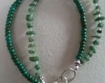 Adventurine and Magnesite Gem Bracelet
