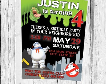 GHOSTBUSTERS INVITATION