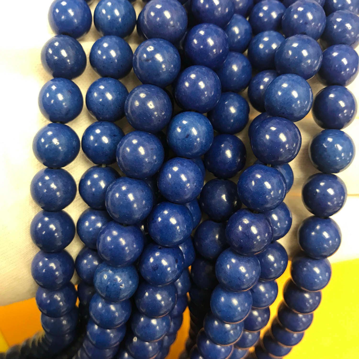 Navy Synthetic Turquoise, 6mm Navy Howlite Turquoise,8mm Navy Synthetic
