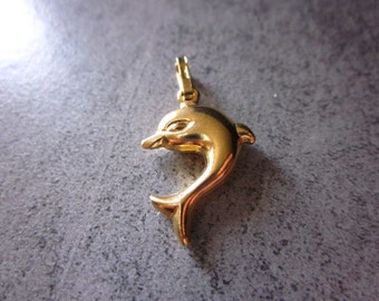 BIJOU, dodo pendant, pendant for necklace, bracelet, gift idea 18kt gold, gold DOLPHIN.