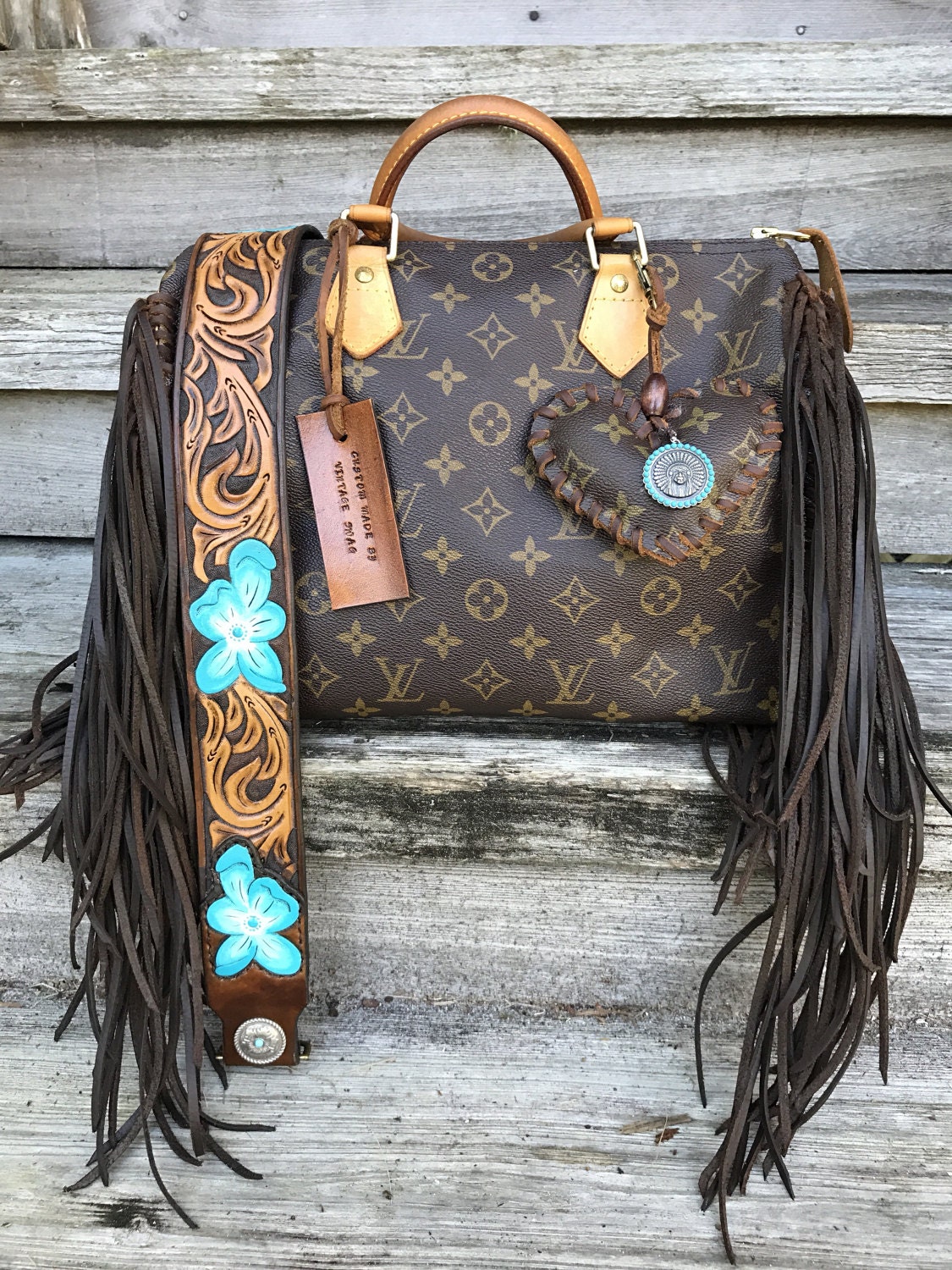 Repurposed Louis Vuitton Bags With Fringe | IQS Executive