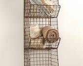 small wire baskets for wall