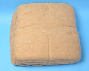 Brown Cotton Batts, from Peru, Natural color brown, Cotton Fiber Batts, for Spinning, for spinning fiber, about 200g (7oz)