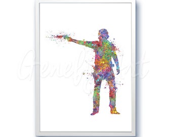 The Walking Dead Poster Watercolor Art - Nick - Wall Decor - Watercolor Painting - Watercolor Art