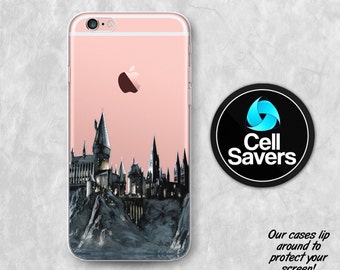 Hogwarts Castle Clear iPhone 6s iPhone 6 iPhone 6 Plus iPhone 6s Plus iPhone 5c iPhone 5 SE iPhone 7 Plus Harry Potter Castle School Towers