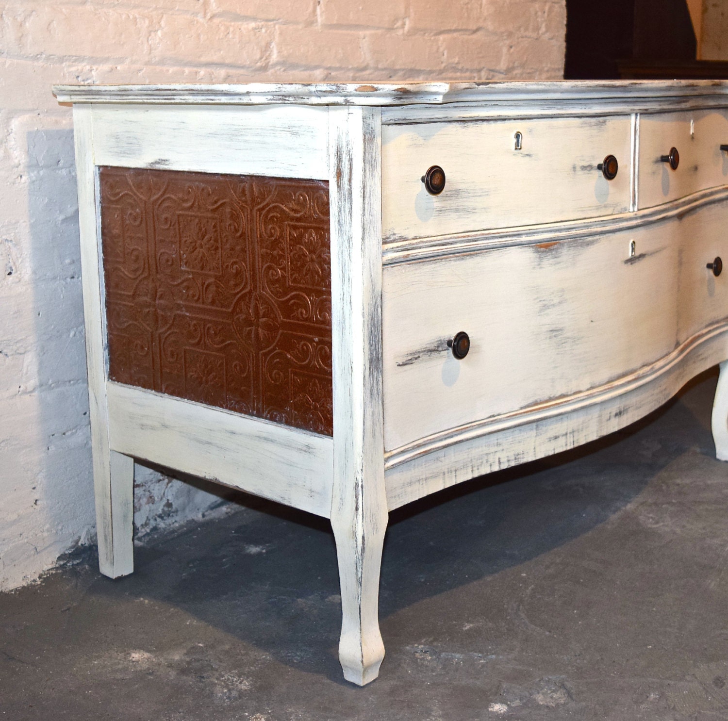 Antique Solid Wood Dresser / TV Stand by relicrefurbishing on Etsy