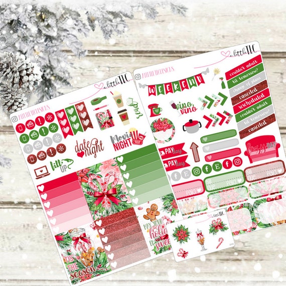 Tis the Season Planner Stickers Quotes Stickers Full Box