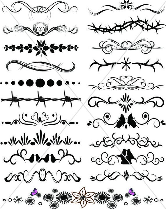 Download Flourish Divider Lines Ornamental Borders Graphics