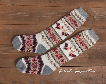 Knee High Socks, Wool socks women, Womens knit socks, Pure wool socks, Boot socks, Knitted wool socks, Women's wool socks