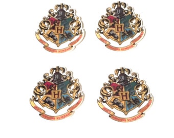 Harry Potter Resin Harry Potter Hairbow Center Flat Backs Harry Embellishment, Wizard cupcake topper, Cabochon, cabochons, Embellishments,