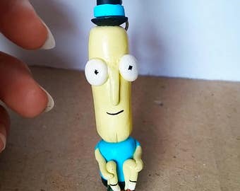Mr Poopy Butthole Rick and Morty Keychains Cute and Handmade from Polymer Clay