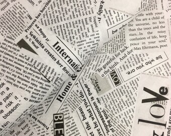 Newsprint from the Story Collection by Carrie Bloomsten for Windham Fabrics - Newspaper Text, Dreamer
