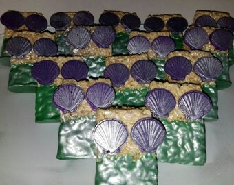 Little Mermaid Rice Krispy Treats ( 1 dozen )