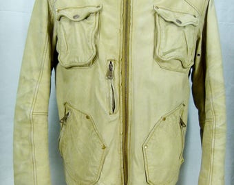 Authentic ENERGY leather Motorcycle jacket