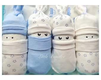 Diaper Cake, Baby Boy Gift Box, Baby Shower Gift Set, Unique New Baby Gift, Blue Newborn Gift, Nappy Cake, Baby Boy Hamper, Baby Boy Gift