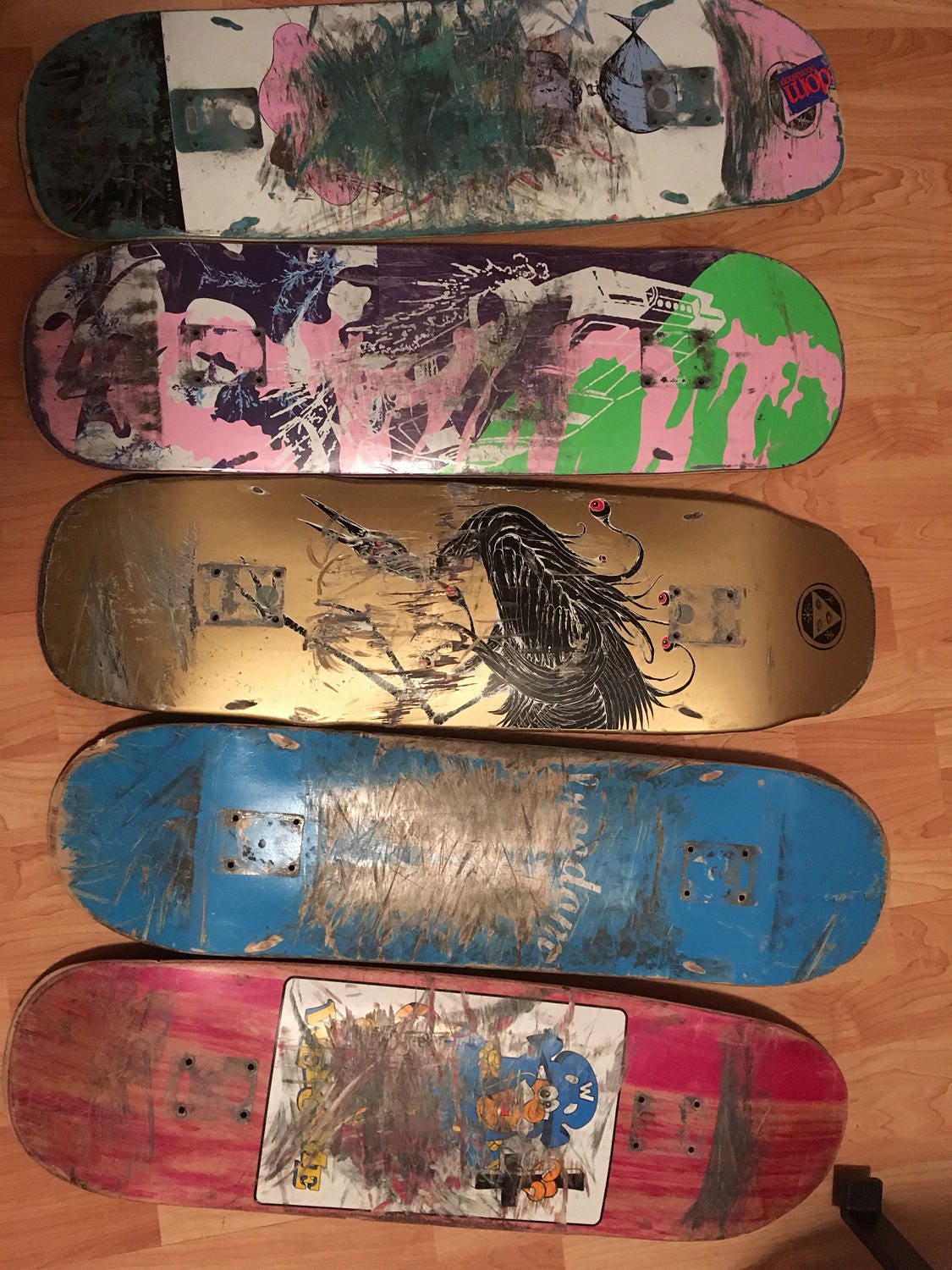 Used Skateboard Decks from UsedSkateboards on Etsy Studio