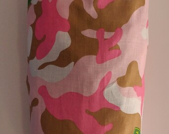 John Deere pink camo grocery bag holder