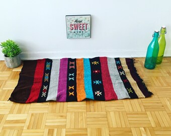 Moroccan rug, kilim rug, oriental rug, turkish rug «Colourful joy»