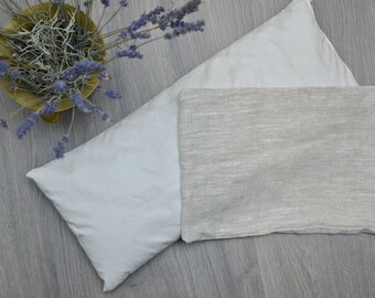 Natural Neck Pillow, Buckwheat Hulls Neck Pillow, Travel Pillow, Small Lumbar Pillow, Small Pillow, Eco-friendly Gift, Natural Cushion,