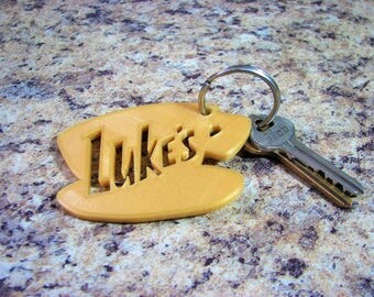 3D printed Luke's Diner Gilmore Girls Keychain