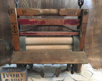 Antique Wooden Washing Machine