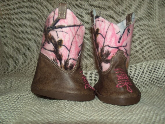 18 inch doll pink camo cowboy boots