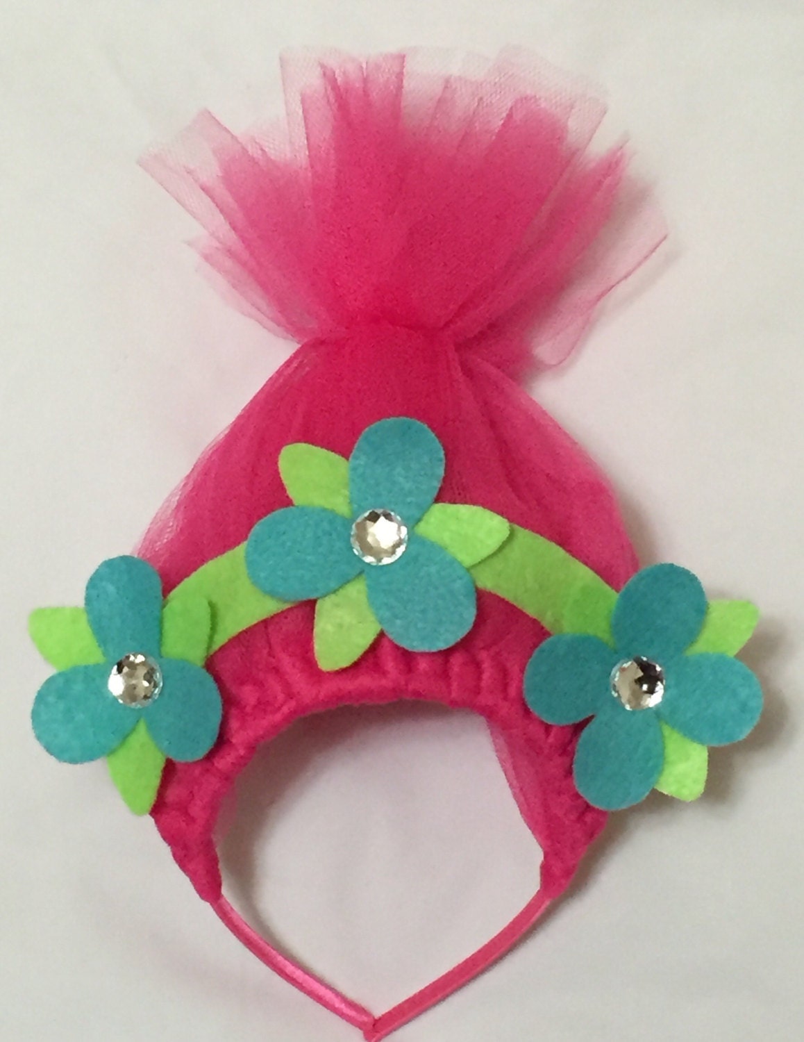 trolls headband trolls poppy headband trolls hair pink