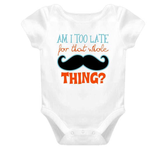 Funny Mustache Baby Bodysuit, Cute Baby Bodysuit, Funny Baby Shirt, Baby Bodysuit, Baby Clothes, Unisex Baby Bodysuit, Baby Gifts. Cute Baby