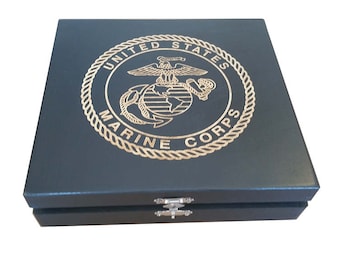 US Marine Corps - USMC - EGA Keepsake Box - Marine boot camp graduation gift