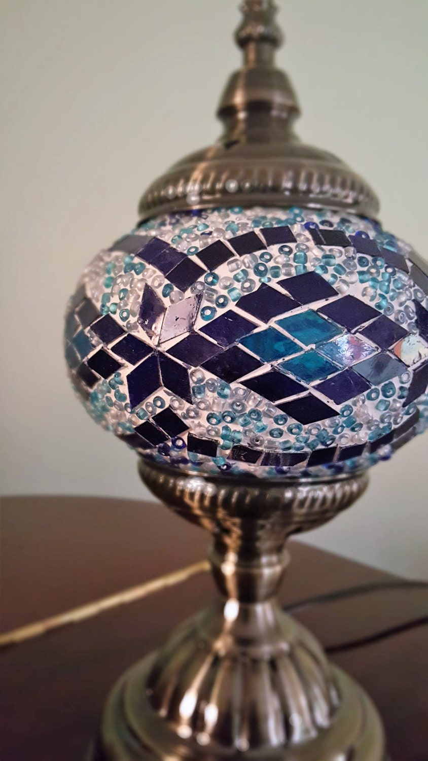 Turkish Stained Glass Lamp Handmade By Travelingtreasuresus