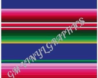 Serape Patterned Vinyl / Heat Transfer Vinyl / HTV 12"X18" #1