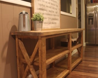 Rustic X Farmhouse Console Table *(Local Pick-Up ONLY)*