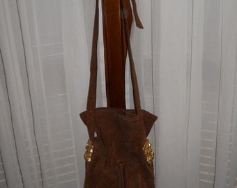 Vintage bucket bag ! Genuine suede !