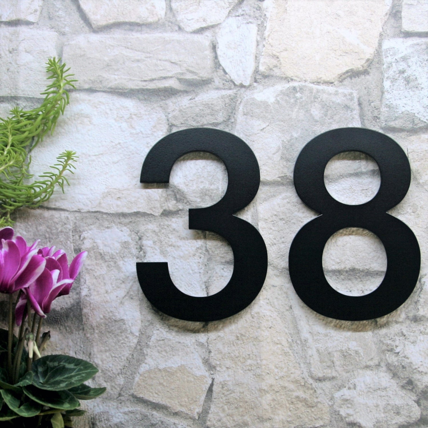 Black House Number House Number Black by