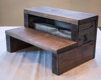 Handmade Wooden Step Stool / Toddler Step Stool / Kitchen Step Stool / Kids Step Stool / Bathroom Step Stool