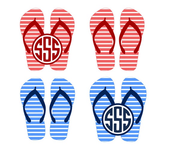 Download Flip flop svg monogram summer flip flops svg summer svg