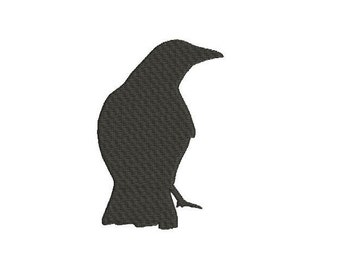 6 sizes - Crow Embroidery Design, Halloween Embroidery Design, Bird Embroidery Design, Scary Embroidery Design, Machine Embroidery Design