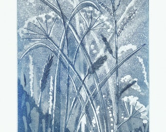 Summer Meadow Etching