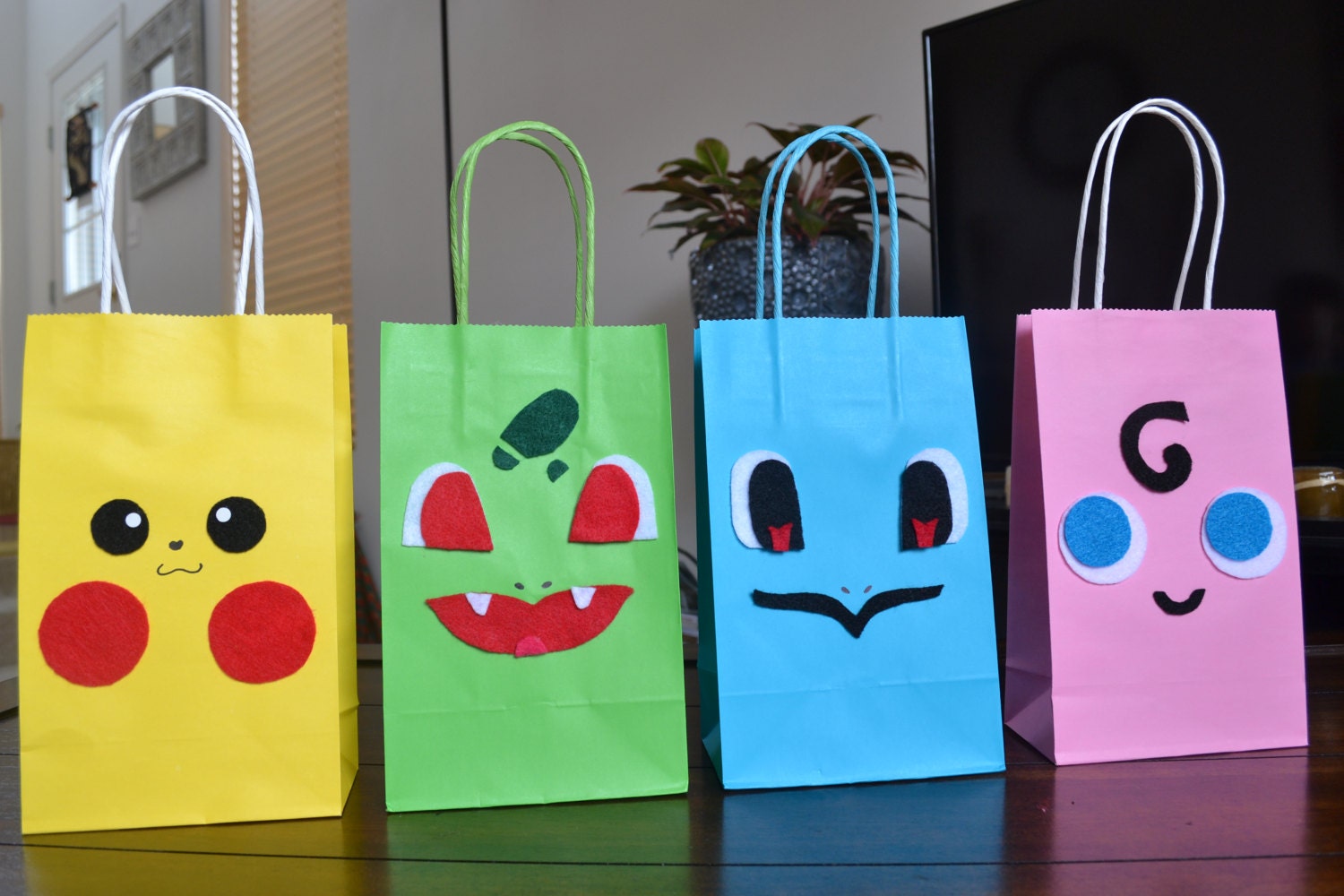 Pokemon Party Bags Pokemon favor bags Pokemon birthday