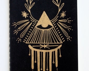 Hand Decorated Mini Moleskine Sketchbook