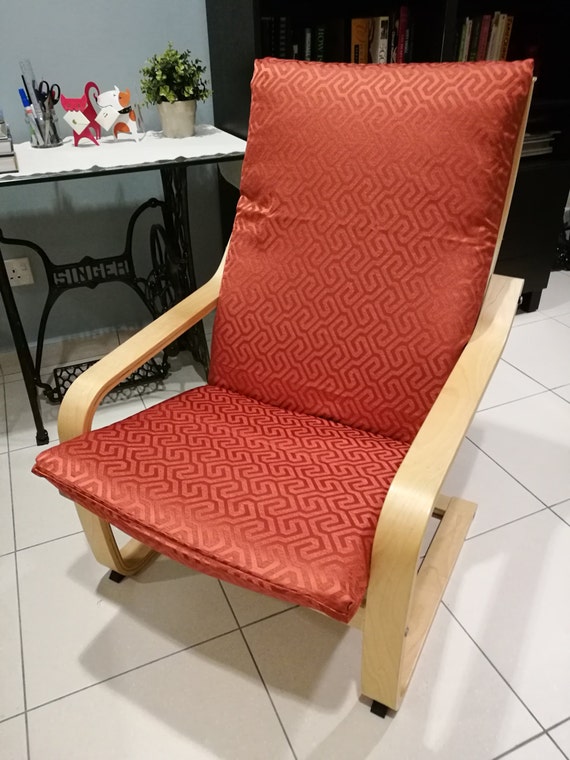 IKEA Poang Chair Cushion Cover Maze Bronze