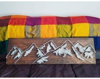Mountain string art | Etsy