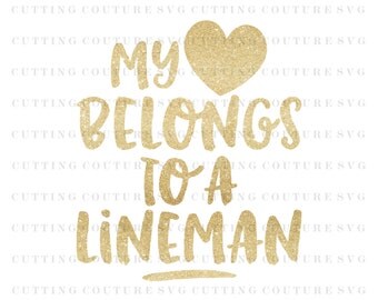Football Svg Cutting File Sports Svg Lineman Svg Silhouette Cutting File Cricut Cutting File SVG DXF PNG Files Included