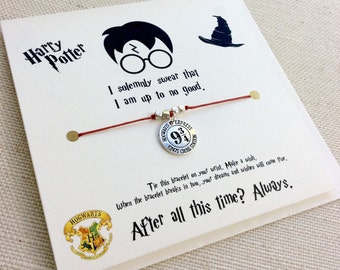 Platform 9 3/4 Wish Bracelet, Harry Potter 9 3/4, Harry Potter Jewelry, Hogwarts Express, Harry Potter Party, Harry Potter Kids, 9 3/4 Charm