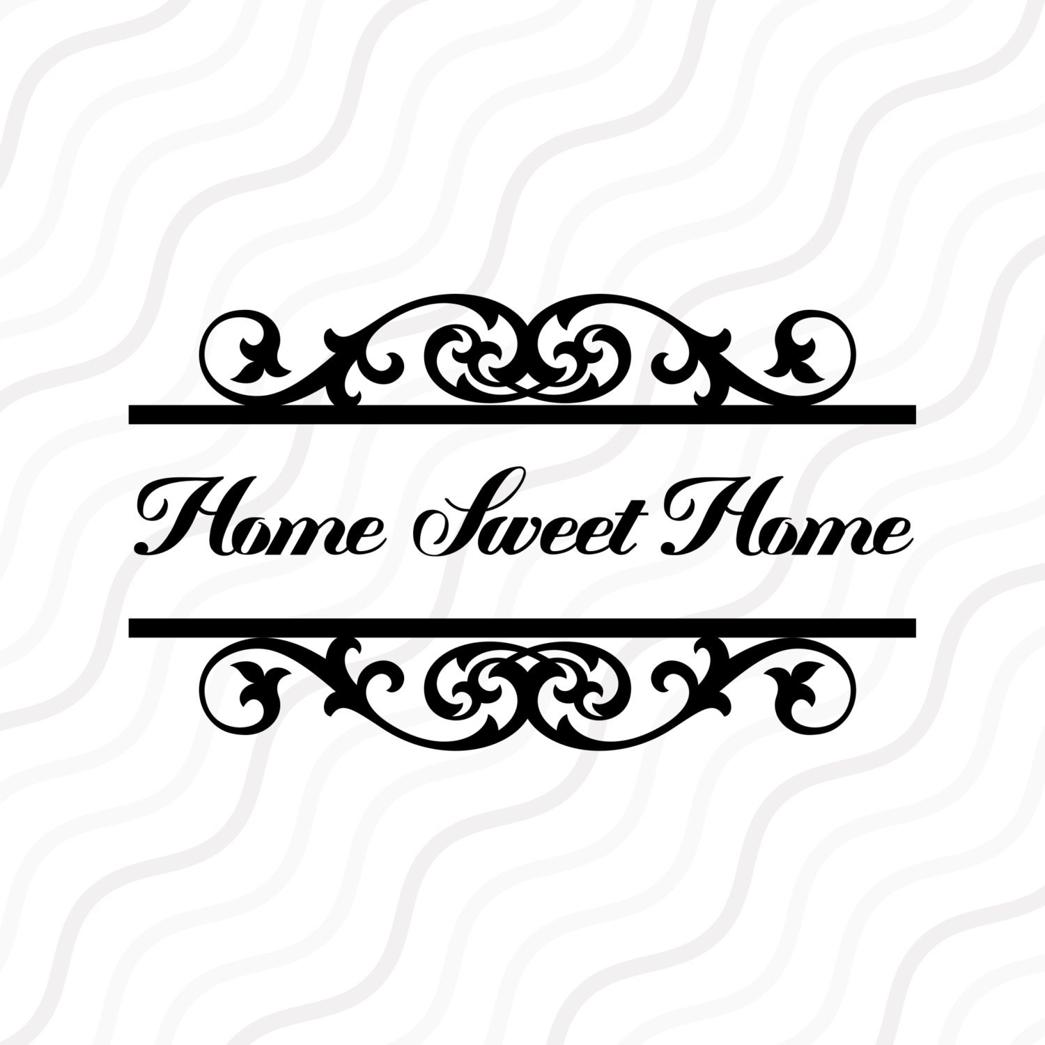 Download Home Sweet Home SVG, Flourish svg,Fancy Monogram Frame SVG ...