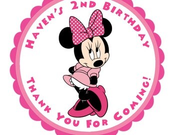 items similar to minnie mouse stickers on etsy