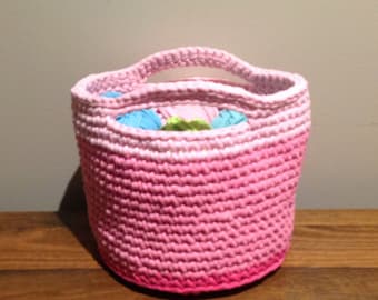 Crochet Storage basket, Handmade Basket, Crochet Storage