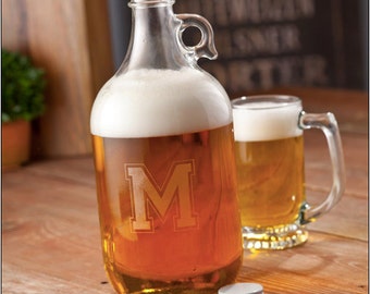 Personalized Growler, Gifts for Beer Lovers, Gifts under 20, Gifts for Him, Gifts for Dad, Gifts for Boyfriend, Gifts for Brother, Custom