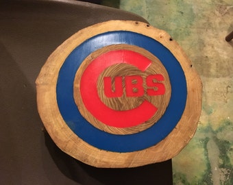 Items similar to Chicago Cubs Logo - Stained Glass on Etsy