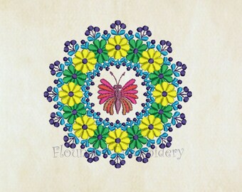 Butterfly Design Embroidery 9 Size Embroidery Designs INSTANT DOWNLOAD